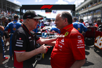 2024-05-04 - VASSEUR Frédéric (fra), Team Principal & General Manager of the Scuderia Ferrari HP, portrait and HAAS Gene (usa), Founder & Chairman of Haas Automation, portrait during the Formula 1 Crypto.com Miami Grand Prix 2024, 6th round of the 2024 Formula One World Championship from May 3 to 5, 2024 on the Miami International Autodrome, in Miami, United States of America - F1 - MIAMI GRAND PRIX 2024 - FORMULA 1 - MOTORS