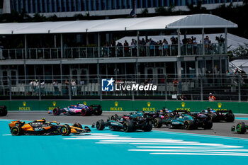 2024-05-04 - Start of the Sprint race during the Formula 1 Crypto.com Miami Grand Prix 2024, 6th round of the 2024 Formula One World Championship from May 3 to 5, 2024 on the Miami International Autodrome, in Miami, United States of America - F1 - MIAMI GRAND PRIX 2024 - FORMULA 1 - MOTORS