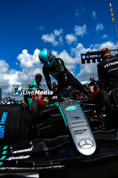 2024-05-04 - RUSSELL George (gbr), Mercedes AMG F1 Team W15, portrait during the Formula 1 Crypto.com Miami Grand Prix 2024, 6th round of the 2024 Formula One World Championship from May 3 to 5, 2024 on the Miami International Autodrome, in Miami, United States of America - F1 - MIAMI GRAND PRIX 2024 - FORMULA 1 - MOTORS
