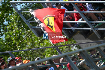 2024-05-17 - Flag of Ferrari supporter - FORMULA 1 MSC CRUISES GRAN PREMIO DELL'EMILIA-ROMAGNA 2024 - FREE PRACTICE 1 - FORMULA 1 - MOTORS