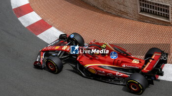 2024-05-24 - N°55 Carlos Sainz MEX Scuderia Ferrari - FORMULA 1 GRAND PRIX DE MONACO - FREE PRACTICE 1 AND 2 - FORMULA 1 - MOTORS