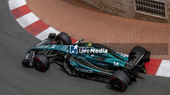 2024-05-24 - N°14 Fernando Alonso ESP Aston Martin Aramco Formula One Team - FORMULA 1 GRAND PRIX DE MONACO - FREE PRACTICE 1 AND 2 - FORMULA 1 - MOTORS