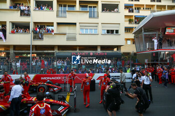 2024-05-26 - Charles Leclerc (MON) - Scuderia Ferrari - Ferrari SF-24 - Ferrari waving to fans after won home grand prix

Race and celebrations of Formula 1 Grand Prix de Monaco 2024 at Monte Carlo (MC), may 23-26 2024 - FORMULA 1 GRAND PRIX DE MONACO - RACE - FORMULA 1 - MOTORS