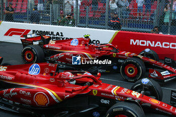 2024-05-26 - Ferrari's 1 and 3 after the rac Charles Leclerc (MON) - Scuderia Ferrari - Ferrari SF-24 - Ferrar Carlos Sainz Jr. (ESP) - Scuderia Ferrari - Ferrari SF-24 - Ferrari



Race and celebrations of Formula 1 Grand Prix de Monaco 2024 at Monte Carlo (MC), may 23-26 2024 - FORMULA 1 GRAND PRIX DE MONACO - RACE - FORMULA 1 - MOTORS