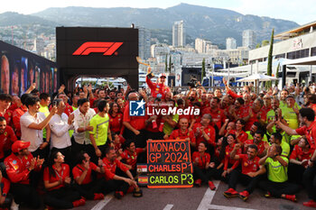 2024-05-26 - te Scuderia Ferrari celebrating victory of Charles Leclerc (MON) - Scuderia Ferrari - Ferrari SF-24 - Ferrari

during Formula 1 Grand Prix de Monaco 2024 at Monte Carlo (MC), may 23-26 2024 - FORMULA 1 GRAND PRIX DE MONACO - RACE - FORMULA 1 - MOTORS