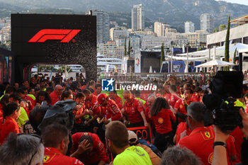 2024-05-26 - te Scuderia Ferrari celebrating victory of Charles Leclerc (MON) - Scuderia Ferrari - Ferrari SF-24 - Ferrari

during Formula 1 Grand Prix de Monaco 2024 at Monte Carlo (MC), may 23-26 2024 - FORMULA 1 GRAND PRIX DE MONACO - RACE - FORMULA 1 - MOTORS