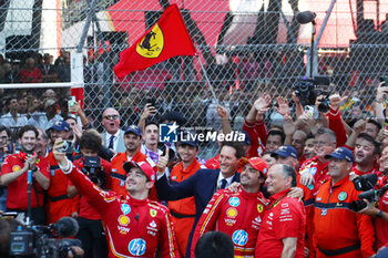 2024-05-26 - te Scuderia Ferrari celebrating victory of Charles Leclerc (MON) - Scuderia Ferrari - Ferrari SF-24 - Ferrari

during Formula 1 Grand Prix de Monaco 2024 at Monte Carlo (MC), may 23-26 2024 - FORMULA 1 GRAND PRIX DE MONACO - RACE - FORMULA 1 - MOTORS