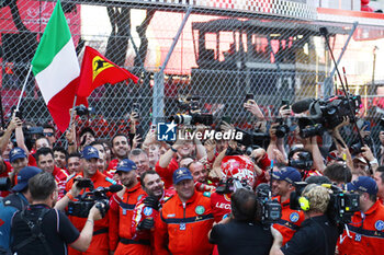 2024-05-26 - te Scuderia Ferrari celebrating victory of Charles Leclerc (MON) - Scuderia Ferrari - Ferrari SF-24 - Ferrari

during Formula 1 Grand Prix de Monaco 2024 at Monte Carlo (MC), may 23-26 2024 - FORMULA 1 GRAND PRIX DE MONACO - RACE - FORMULA 1 - MOTORS