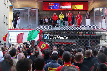 2024-05-26 - te Scuderia Ferrari celebrating victory of Charles Leclerc (MON) - Scuderia Ferrari - Ferrari SF-24 - Ferrari

during Formula 1 Grand Prix de Monaco 2024 at Monte Carlo (MC), may 23-26 2024 - FORMULA 1 GRAND PRIX DE MONACO - RACE - FORMULA 1 - MOTORS