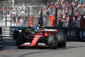 2024-05-26 - Carlos Sainz Jr. (ESP) - Scuderia Ferrari - Ferrari SF-24 - Ferrari
during Formula 1 Grand Prix de Monaco 2024 at Monte Carlo (MC), may 23-26 2024 - FORMULA 1 GRAND PRIX DE MONACO - RACE - FORMULA 1 - MOTORS