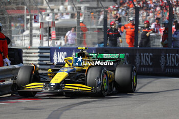 2024-05-26 - Lando Norris (GBR) - McLaren Formula 1 Team - McLaren MCL38 - Mercedes
during Formula 1 Grand Prix de Monaco 2024 at Monte Carlo (MC), may 23-26 2024 - FORMULA 1 GRAND PRIX DE MONACO - RACE - FORMULA 1 - MOTORS