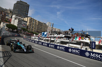 2024-05-26 - George Russell (GBR) - Mercedes-AMG PETRONAS F1 Team - Mercedes W15 - Mercedes E Performance
during Formula 1 Grand Prix de Monaco 2024 at Monte Carlo (MC), may 23-26 2024 - FORMULA 1 GRAND PRIX DE MONACO - RACE - FORMULA 1 - MOTORS