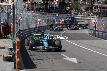 2024-05-26 - Lance Stroll (CAN) - Aston Martin Aramco F1 Team - Aston Martin AMR24 - Mercedes

during Formula 1 Grand Prix de Monaco 2024 at Monte Carlo (MC), may 23-26 2024 - FORMULA 1 GRAND PRIX DE MONACO - RACE - FORMULA 1 - MOTORS