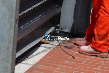 2024-05-26 - Signs and consequence of accident o Sergio Perez (MEX) - Oracle Red Bull Racing - Red Bull RB20 - Honda RBPT during first lap of the race



during Formula 1 Grand Prix de Monaco 2024 at Monte Carlo (MC), may 23-26 2024 - FORMULA 1 GRAND PRIX DE MONACO - RACE - FORMULA 1 - MOTORS