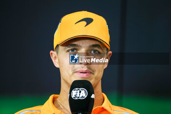 2024-05-17 - Lando Norris (GBR) - McLaren Formula 1 Team - McLaren MCL38 - Mercedes - FORMULA 1 MSC CRUISES GRAN PREMIO DELL'EMILIA-ROMAGNA 2024 - FREE PRACTICE 1 AND 2 - FORMULA 1 - MOTORS