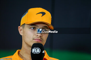 2024-05-17 - Lando Norris (GBR) - McLaren Formula 1 Team - McLaren MCL38 - Mercedes - FORMULA 1 MSC CRUISES GRAN PREMIO DELL'EMILIA-ROMAGNA 2024 - FREE PRACTICE 1 AND 2 - FORMULA 1 - MOTORS