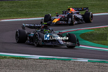 2024-05-17 - Lewis Hamilton (GBR) - Mercedes-AMG PETRONAS F1 Team - Mercedes W15 - Mercedes E Performance

during FORMULA 1 MSC CRUISES GRAN PREMIO DEL MADE IN ITALY E DELL'EMILIA-ROMAGNA 2 Autodromo Enzo e Dino Ferrari, Imola (BO) Italy - FORMULA 1 MSC CRUISES GRAN PREMIO DELL'EMILIA-ROMAGNA 2024 - FREE PRACTICE 1 AND 2 - FORMULA 1 - MOTORS