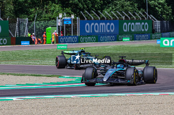 2024-05-17 - George Russell (GBR) - Mercedes-AMG PETRONAS F1 Team - Mercedes W15 - Mercedes E Performance

during FORMULA 1 MSC CRUISES GRAN PREMIO DEL MADE IN ITALY E DELL'EMILIA-ROMAGNA 2 Autodromo Enzo e Dino Ferrari, Imola (BO) Italy - FORMULA 1 MSC CRUISES GRAN PREMIO DELL'EMILIA-ROMAGNA 2024 - FREE PRACTICE 1 AND 2 - FORMULA 1 - MOTORS