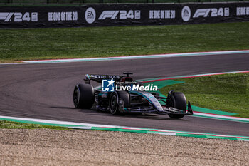 2024-05-17 - George Russell (GBR) - Mercedes-AMG PETRONAS F1 Team - Mercedes W15 - Mercedes E Performance

during FORMULA 1 MSC CRUISES GRAN PREMIO DEL MADE IN ITALY E DELL'EMILIA-ROMAGNA 2 Autodromo Enzo e Dino Ferrari, Imola (BO) Italy - FORMULA 1 MSC CRUISES GRAN PREMIO DELL'EMILIA-ROMAGNA 2024 - FREE PRACTICE 1 AND 2 - FORMULA 1 - MOTORS