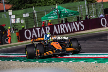 2024-05-17 - Lando Norris (GBR) - McLaren Formula 1 Team - McLaren MCL38 - Mercedes

during FORMULA 1 MSC CRUISES GRAN PREMIO DEL MADE IN ITALY E DELL'EMILIA-ROMAGNA 2 Autodromo Enzo e Dino Ferrari, Imola (BO) Italy - FORMULA 1 MSC CRUISES GRAN PREMIO DELL'EMILIA-ROMAGNA 2024 - FREE PRACTICE 1 AND 2 - FORMULA 1 - MOTORS