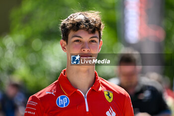 2024-05-18 - Oliver James Bearman Ferrari portrait enters the paddock of Autodromo Internazionale Enzo e Dino Ferrari - FORMULA 1 MSC CRUISES GRAN PREMIO DELL'EMILIA-ROMAGNA 2024 - PADDOCK AND DRIVERS - FORMULA 1 - MOTORS