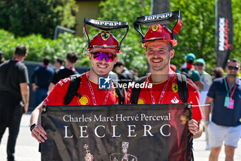 2024-05-18 - Fun Ferrari Leclerc supporter - FORMULA 1 MSC CRUISES GRAN PREMIO DELL'EMILIA-ROMAGNA 2024 - PADDOCK AND DRIVERS - FORMULA 1 - MOTORS