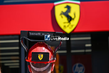 2024-05-18 - Fun Ferrari Leclerc supporter and logo Ferrari - FORMULA 1 MSC CRUISES GRAN PREMIO DELL'EMILIA-ROMAGNA 2024 - PADDOCK AND DRIVERS - FORMULA 1 - MOTORS