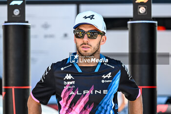 2024-05-18 - Pierre Gasly Alpine Racing Limited BWT Alpine Fl Team portrait enters the paddock of Autodromo Internazionale Enzo e Dino Ferrari - FORMULA 1 MSC CRUISES GRAN PREMIO DELL'EMILIA-ROMAGNA 2024 - PADDOCK AND DRIVERS - FORMULA 1 - MOTORS