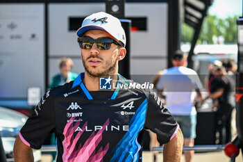 2024-05-18 - Pierre Gasly Alpine Racing Limited BWT Alpine Fl Team portrait enters the paddock of Autodromo Internazionale Enzo e Dino Ferrari - FORMULA 1 MSC CRUISES GRAN PREMIO DELL'EMILIA-ROMAGNA 2024 - PADDOCK AND DRIVERS - FORMULA 1 - MOTORS