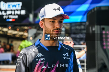 2024-05-18 - Pierre Gasly Alpine Racing Limited BWT Alpine Fl Team portrait enters the paddock of Autodromo Internazionale Enzo e Dino Ferrari - FORMULA 1 MSC CRUISES GRAN PREMIO DELL'EMILIA-ROMAGNA 2024 - PADDOCK AND DRIVERS - FORMULA 1 - MOTORS