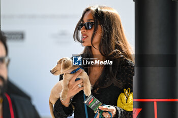 2024-05-18 - Leclerc's girlfriend, Alexandra Saint Mleux and the dog Leo walking in the paddock - FORMULA 1 MSC CRUISES GRAN PREMIO DELL'EMILIA-ROMAGNA 2024 - PADDOCK AND DRIVERS - FORMULA 1 - MOTORS