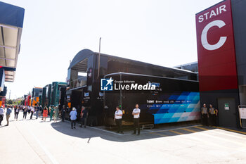 2024-05-18 - Paddock during the Formula 1 MSC Cruises Gran Premio del Made in Italy e Dell’Emilia-Romagne 2024, 7th round of the 2024 Formula One World Championship from May 17 to 19, 2024 on the Autodromo Enzo e Dino Ferrari, in Imola, Italy - F1 - EMILIA-ROMAGNA GRAND PRIX 2024 - FORMULA 1 - MOTORS