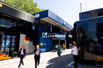 2024-05-18 - Paddock during the Formula 1 MSC Cruises Gran Premio del Made in Italy e Dell’Emilia-Romagne 2024, 7th round of the 2024 Formula One World Championship from May 17 to 19, 2024 on the Autodromo Enzo e Dino Ferrari, in Imola, Italy - F1 - EMILIA-ROMAGNA GRAND PRIX 2024 - FORMULA 1 - MOTORS