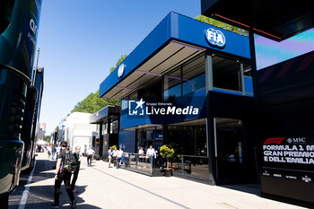 2024-05-18 - Paddock during the Formula 1 MSC Cruises Gran Premio del Made in Italy e Dell’Emilia-Romagne 2024, 7th round of the 2024 Formula One World Championship from May 17 to 19, 2024 on the Autodromo Enzo e Dino Ferrari, in Imola, Italy - F1 - EMILIA-ROMAGNA GRAND PRIX 2024 - FORMULA 1 - MOTORS