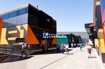 2024-05-18 - Paddock during the Formula 1 MSC Cruises Gran Premio del Made in Italy e Dell’Emilia-Romagne 2024, 7th round of the 2024 Formula One World Championship from May 17 to 19, 2024 on the Autodromo Enzo e Dino Ferrari, in Imola, Italy - F1 - EMILIA-ROMAGNA GRAND PRIX 2024 - FORMULA 1 - MOTORS