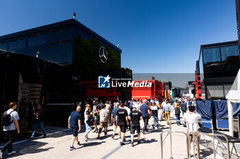 2024-05-18 - Paddock during the Formula 1 MSC Cruises Gran Premio del Made in Italy e Dell’Emilia-Romagne 2024, 7th round of the 2024 Formula One World Championship from May 17 to 19, 2024 on the Autodromo Enzo e Dino Ferrari, in Imola, Italy - F1 - EMILIA-ROMAGNA GRAND PRIX 2024 - FORMULA 1 - MOTORS