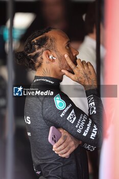 2024-05-18 - HAMILTON Lewis (gbr), Mercedes AMG F1 Team W15, portrait during the Formula 1 MSC Cruises Gran Premio del Made in Italy e Dell’Emilia-Romagne 2024, 7th round of the 2024 Formula One World Championship from May 17 to 19, 2024 on the Autodromo Enzo e Dino Ferrari, in Imola, Italy - F1 - EMILIA-ROMAGNA GRAND PRIX 2024 - FORMULA 1 - MOTORS