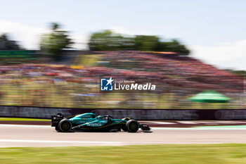 2024-05-18 - 18 STROLL Lance (can), Aston Martin F1 Team AMR24, action during the Formula 1 MSC Cruises Gran Premio del Made in Italy e Dell’Emilia-Romagne 2024, 7th round of the 2024 Formula One World Championship from May 17 to 19, 2024 on the Autodromo Enzo e Dino Ferrari, in Imola, Italy - F1 - EMILIA-ROMAGNA GRAND PRIX 2024 - FORMULA 1 - MOTORS