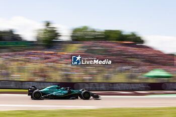 2024-05-18 - 18 STROLL Lance (can), Aston Martin F1 Team AMR24, action during the Formula 1 MSC Cruises Gran Premio del Made in Italy e Dell’Emilia-Romagne 2024, 7th round of the 2024 Formula One World Championship from May 17 to 19, 2024 on the Autodromo Enzo e Dino Ferrari, in Imola, Italy - F1 - EMILIA-ROMAGNA GRAND PRIX 2024 - FORMULA 1 - MOTORS