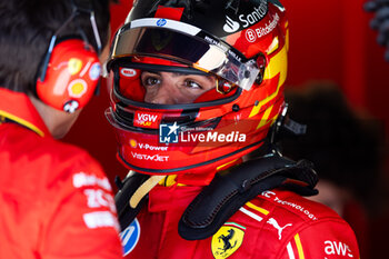 2024-05-18 - SAINZ Carlos (spa), Scuderia Ferrari SF-24, portrait during the Formula 1 MSC Cruises Gran Premio del Made in Italy e Dell’Emilia-Romagne 2024, 7th round of the 2024 Formula One World Championship from May 17 to 19, 2024 on the Autodromo Enzo e Dino Ferrari, in Imola, Italy - F1 - EMILIA-ROMAGNA GRAND PRIX 2024 - FORMULA 1 - MOTORS