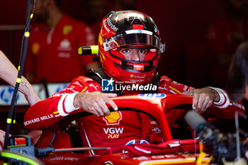 2024-05-18 - SAINZ Carlos (spa), Scuderia Ferrari SF-24, portrait during the Formula 1 MSC Cruises Gran Premio del Made in Italy e Dell’Emilia-Romagne 2024, 7th round of the 2024 Formula One World Championship from May 17 to 19, 2024 on the Autodromo Enzo e Dino Ferrari, in Imola, Italy - F1 - EMILIA-ROMAGNA GRAND PRIX 2024 - FORMULA 1 - MOTORS