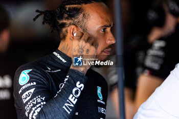 2024-05-18 - HAMILTON Lewis (gbr), Mercedes AMG F1 Team W15, portrait during the Formula 1 MSC Cruises Gran Premio del Made in Italy e Dell’Emilia-Romagne 2024, 7th round of the 2024 Formula One World Championship from May 17 to 19, 2024 on the Autodromo Enzo e Dino Ferrari, in Imola, Italy - F1 - EMILIA-ROMAGNA GRAND PRIX 2024 - FORMULA 1 - MOTORS