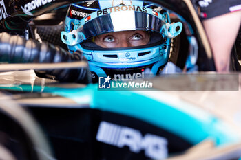 2024-05-18 - RUSSELL George (gbr), Mercedes AMG F1 Team W15, portrait during the Formula 1 MSC Cruises Gran Premio del Made in Italy e Dell’Emilia-Romagne 2024, 7th round of the 2024 Formula One World Championship from May 17 to 19, 2024 on the Autodromo Enzo e Dino Ferrari, in Imola, Italy - F1 - EMILIA-ROMAGNA GRAND PRIX 2024 - FORMULA 1 - MOTORS