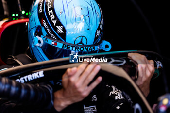 2024-05-18 - RUSSELL George (gbr), Mercedes AMG F1 Team W15, portrait during the Formula 1 MSC Cruises Gran Premio del Made in Italy e Dell’Emilia-Romagne 2024, 7th round of the 2024 Formula One World Championship from May 17 to 19, 2024 on the Autodromo Enzo e Dino Ferrari, in Imola, Italy - F1 - EMILIA-ROMAGNA GRAND PRIX 2024 - FORMULA 1 - MOTORS