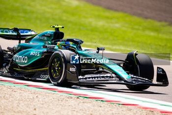 2024-05-18 - 14 ALONSO Fernando (spa), Aston Martin F1 Team AMR24, action during the Formula 1 MSC Cruises Gran Premio del Made in Italy e Dell’Emilia-Romagne 2024, 7th round of the 2024 Formula One World Championship from May 17 to 19, 2024 on the Autodromo Enzo e Dino Ferrari, in Imola, Italy - F1 - EMILIA-ROMAGNA GRAND PRIX 2024 - FORMULA 1 - MOTORS