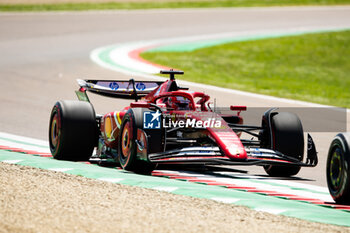 2024-05-18 - 16 LECLERC Charles (mco), Scuderia Ferrari SF-24, action during the Formula 1 MSC Cruises Gran Premio del Made in Italy e Dell’Emilia-Romagne 2024, 7th round of the 2024 Formula One World Championship from May 17 to 19, 2024 on the Autodromo Enzo e Dino Ferrari, in Imola, Italy - F1 - EMILIA-ROMAGNA GRAND PRIX 2024 - FORMULA 1 - MOTORS