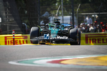 2024-05-18 - 18 STROLL Lance (can), Aston Martin F1 Team AMR24, action during the Formula 1 MSC Cruises Gran Premio del Made in Italy e Dell’Emilia-Romagne 2024, 7th round of the 2024 Formula One World Championship from May 17 to 19, 2024 on the Autodromo Enzo e Dino Ferrari, in Imola, Italy - F1 - EMILIA-ROMAGNA GRAND PRIX 2024 - FORMULA 1 - MOTORS