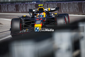 2024-05-18 - 11 PEREZ Sergio (mex), Red Bull Racing RB20, action during the Formula 1 MSC Cruises Gran Premio del Made in Italy e Dell’Emilia-Romagne 2024, 7th round of the 2024 Formula One World Championship from May 17 to 19, 2024 on the Autodromo Enzo e Dino Ferrari, in Imola, Italy - F1 - EMILIA-ROMAGNA GRAND PRIX 2024 - FORMULA 1 - MOTORS