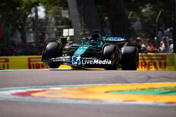 2024-05-18 - 18 STROLL Lance (can), Aston Martin F1 Team AMR24, action during the Formula 1 MSC Cruises Gran Premio del Made in Italy e Dell’Emilia-Romagne 2024, 7th round of the 2024 Formula One World Championship from May 17 to 19, 2024 on the Autodromo Enzo e Dino Ferrari, in Imola, Italy - F1 - EMILIA-ROMAGNA GRAND PRIX 2024 - FORMULA 1 - MOTORS