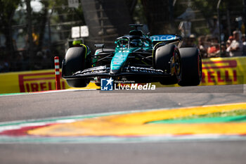 2024-05-18 - 18 STROLL Lance (can), Aston Martin F1 Team AMR24, action during the Formula 1 MSC Cruises Gran Premio del Made in Italy e Dell’Emilia-Romagne 2024, 7th round of the 2024 Formula One World Championship from May 17 to 19, 2024 on the Autodromo Enzo e Dino Ferrari, in Imola, Italy - F1 - EMILIA-ROMAGNA GRAND PRIX 2024 - FORMULA 1 - MOTORS